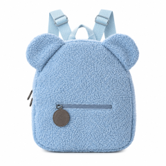 Plush Bear Ear Lamb Fleece Backpack