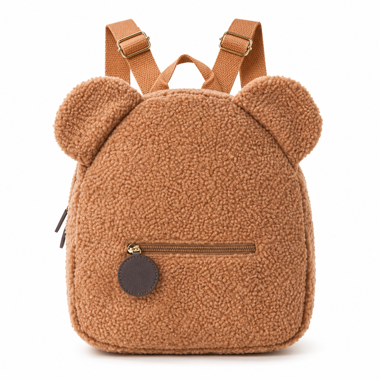Plush Bear Ear Lamb Fleece Backpack