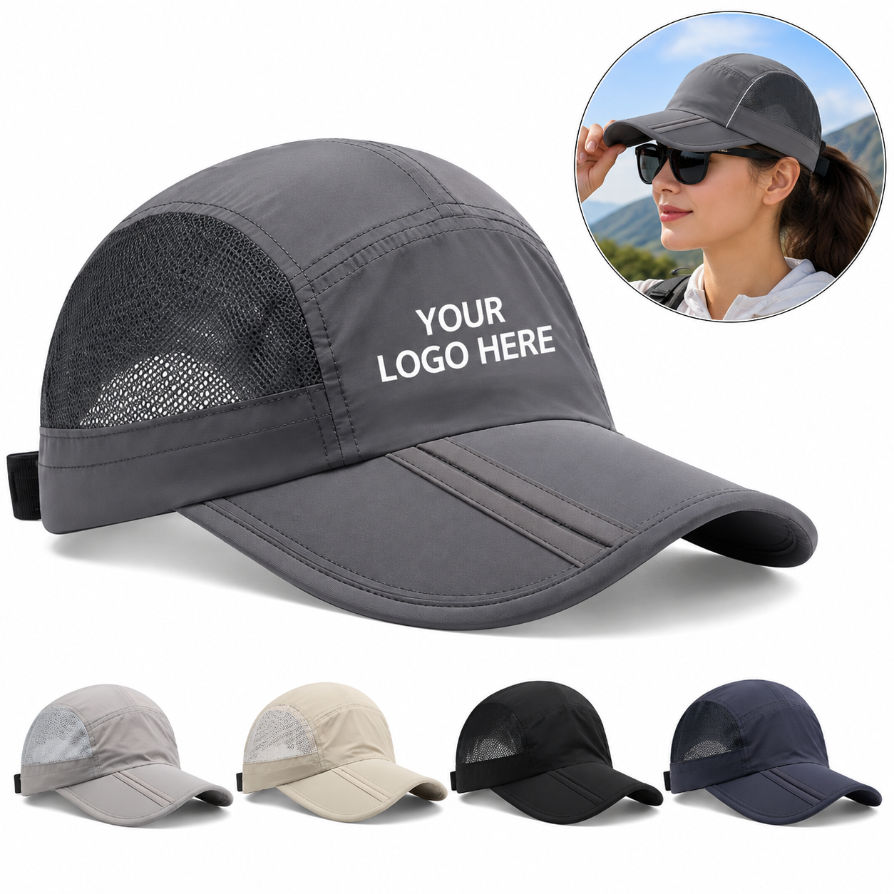 Quick-Drying Mesh Baseball Cap