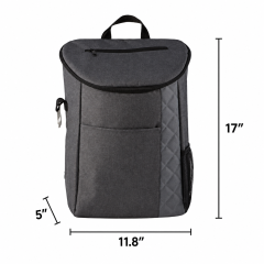 Quilted Insulated Backpack Cooler With Bottle Opener