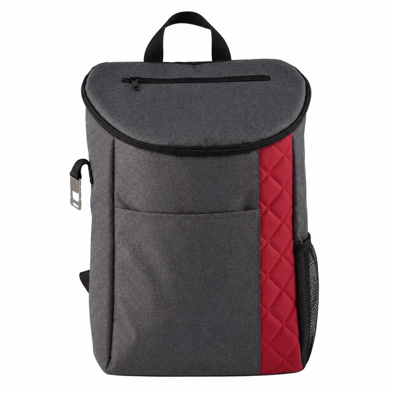 Quilted Insulated Backpack Cooler With Bottle Opener