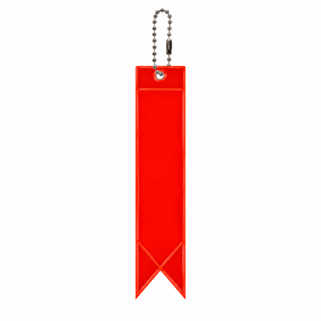 Reflective Swallowtail Safety Keychain Tag