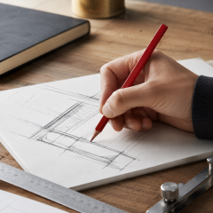 Reinforced Octagonal Carpenter Pencil