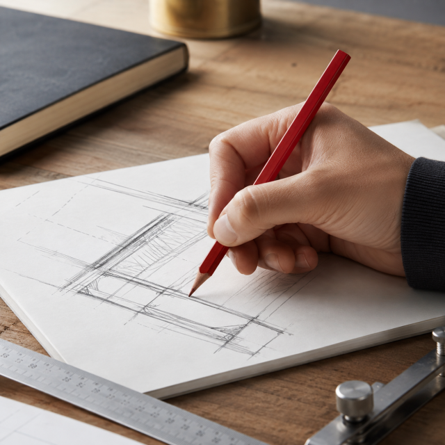Reinforced Octagonal Carpenter Pencil