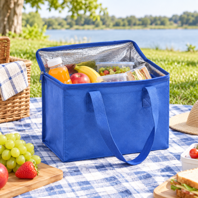 Reusable Non-Woven Insulated Picnic Cooler Bag