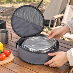 Round Oxford Cloth Dish Storage Bag