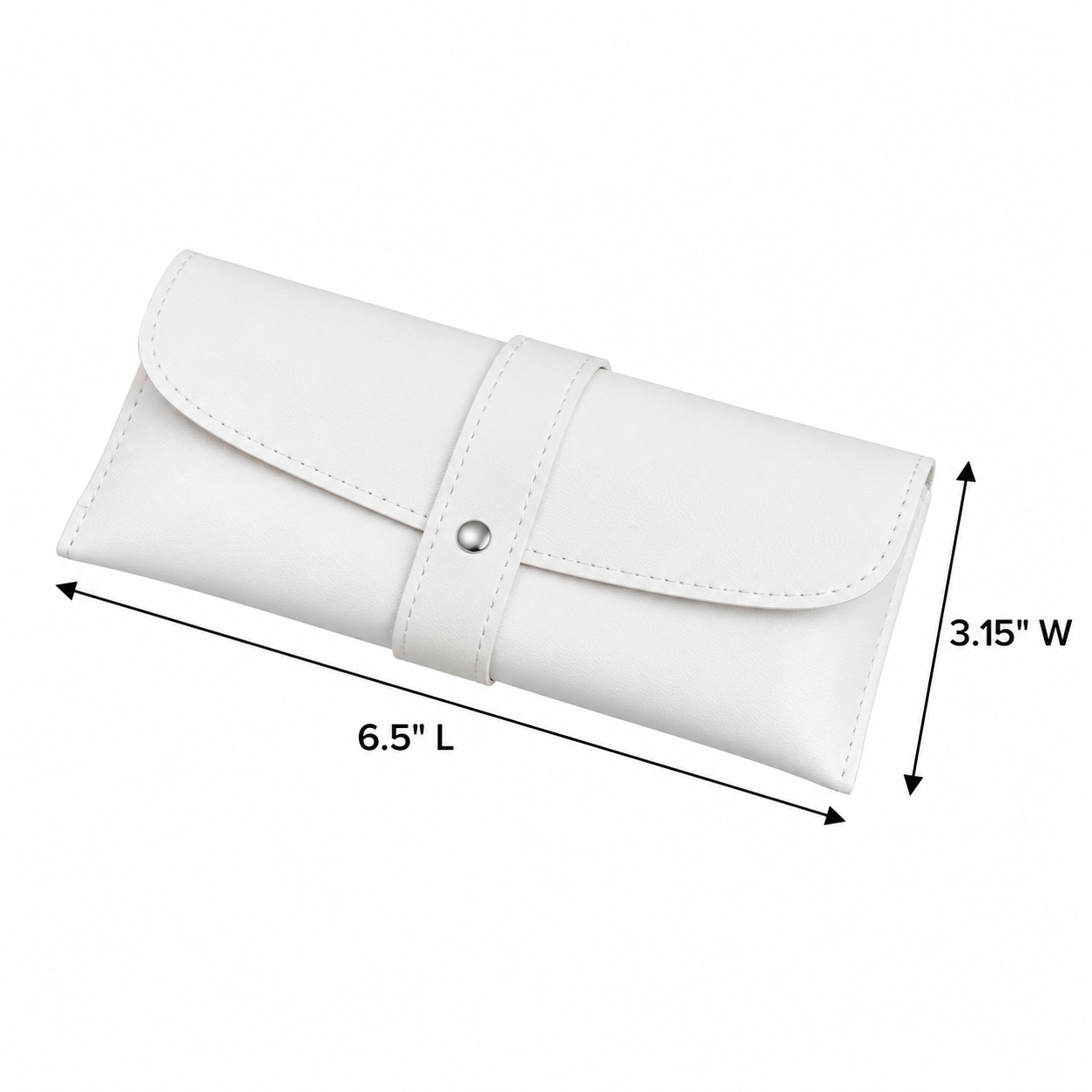 Soft Leather Eyeglass Case with Microfiber Lining