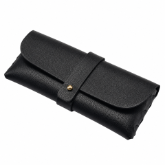 Soft Leather Eyeglass Case with Microfiber Lining