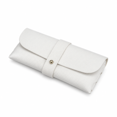 Soft Leather Eyeglass Case with Microfiber Lining
