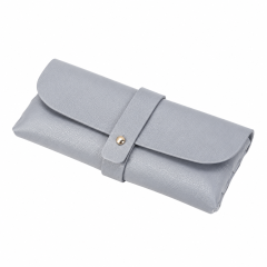 Soft Leather Eyeglass Case with Microfiber Lining