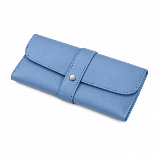 Soft Leather Eyeglass Case with Microfiber Lining