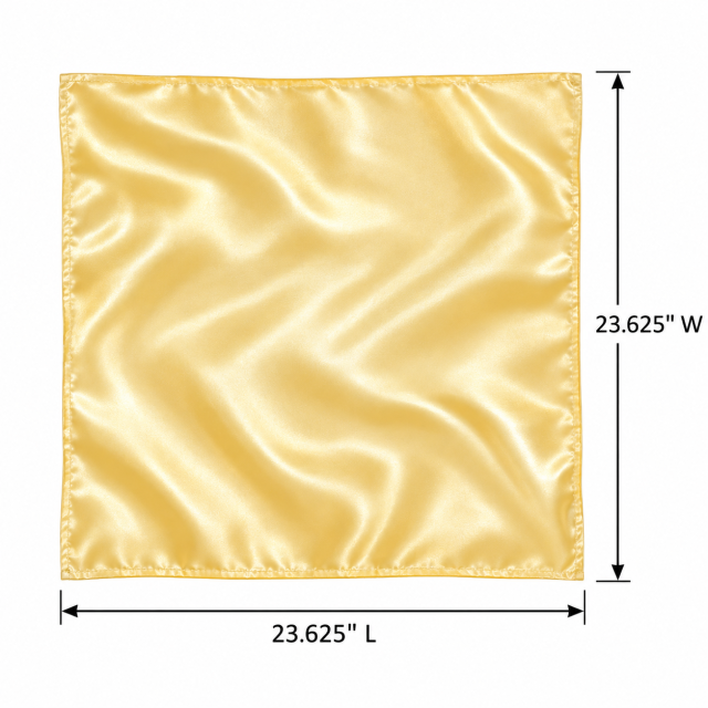 Solid Color Satin Square Scarf