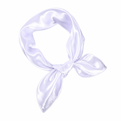 Solid Color Satin Square Scarf
