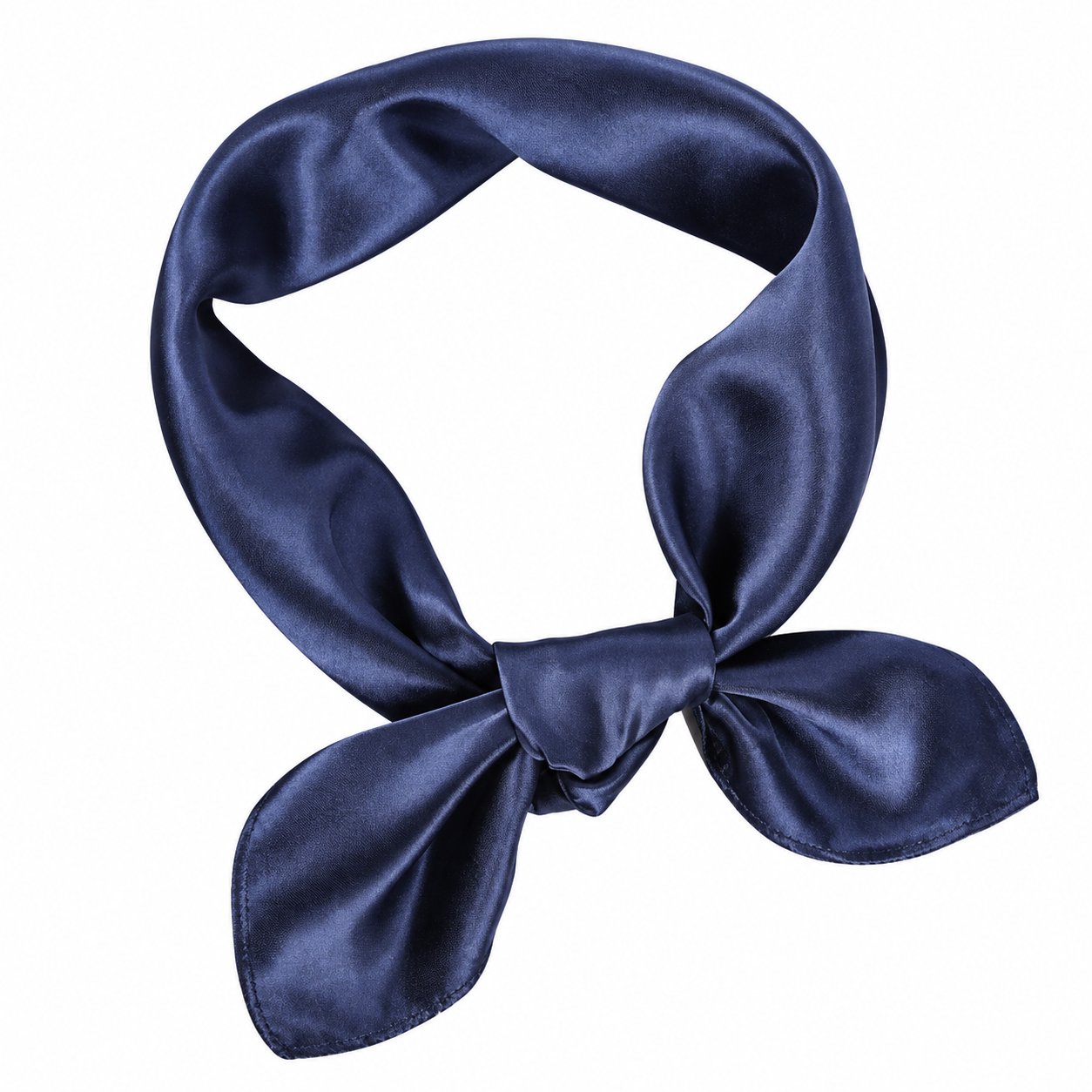 Solid Color Satin Square Scarf