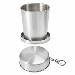 Stainless Steel Collapsible Travel Cup With Lid