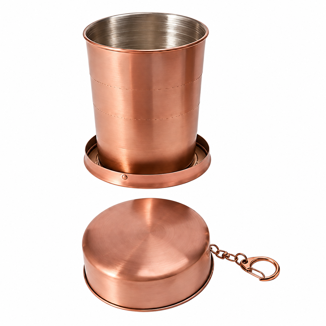 Stainless Steel Collapsible Travel Cup With Lid