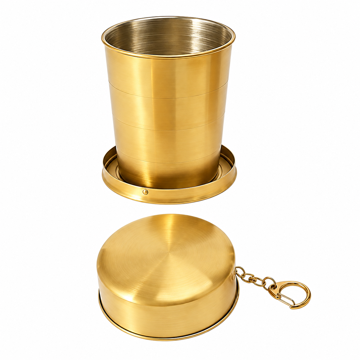 Stainless Steel Collapsible Travel Cup With Lid