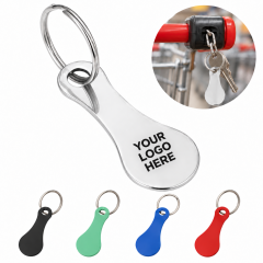 Stainless Steel Shopping Cart Token Keychain