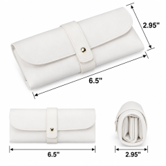 Studded Leather Eyeglass Case With Strap