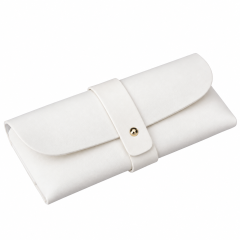 Studded Leather Eyeglass Case With Strap