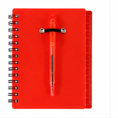 Translucent Spiral Notebook With Sticky Notes And Pen