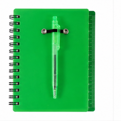 Translucent Spiral Notebook With Sticky Notes And Pen