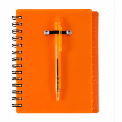 Translucent Spiral Notebook With Sticky Notes And Pen