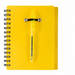 Translucent Spiral Notebook With Sticky Notes And Pen