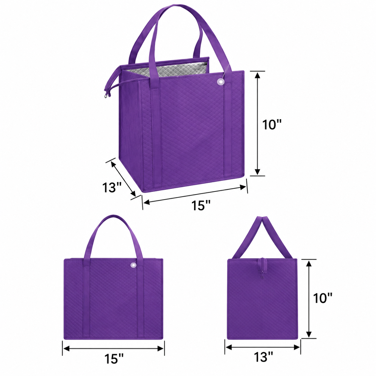 Triple-Layer Insulated Non-Woven Cooler Tote Bag