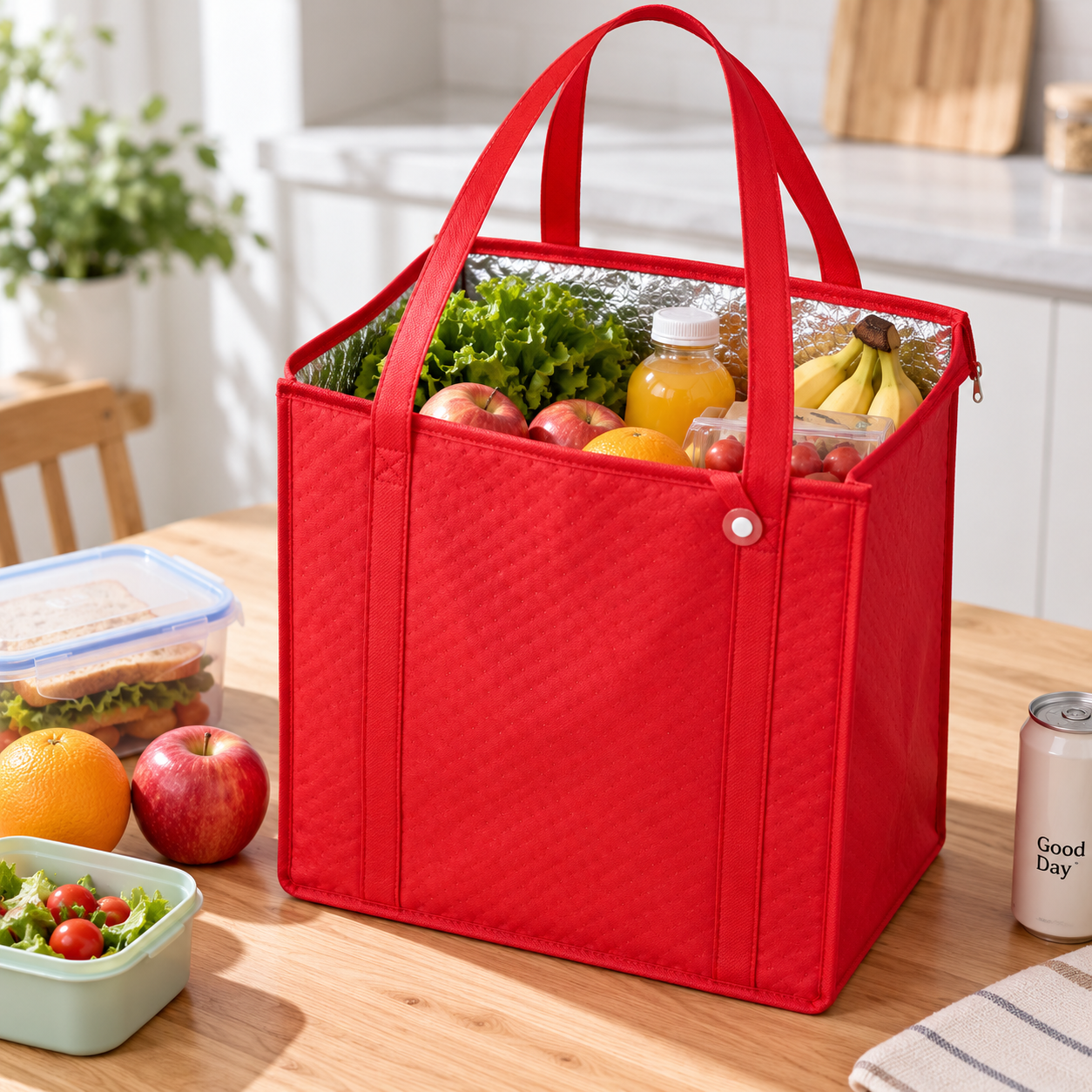 Triple-Layer Insulated Non-Woven Cooler Tote Bag