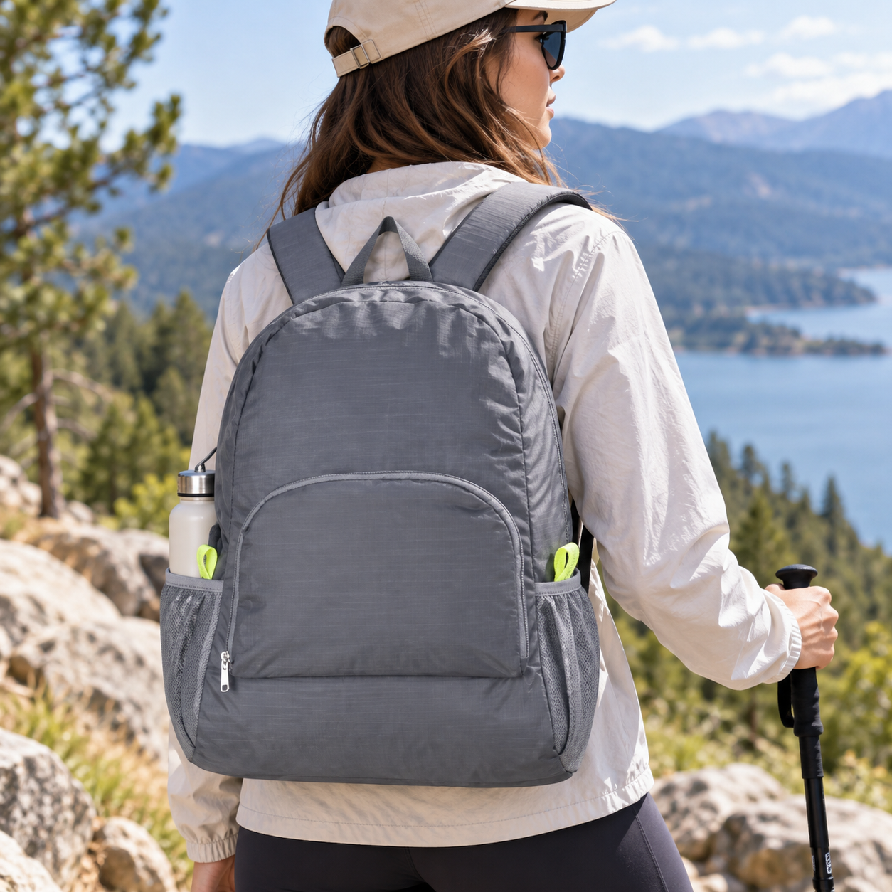 Ultra-Lightweight Foldable 420D Polyester Travel Backpack