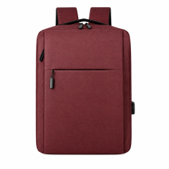Water-Repellent Oxford Laptop Backpack with USB Charging Port