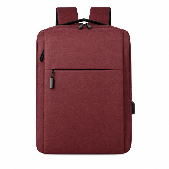 Water-Repellent Oxford Laptop Backpack with USB Charging Port