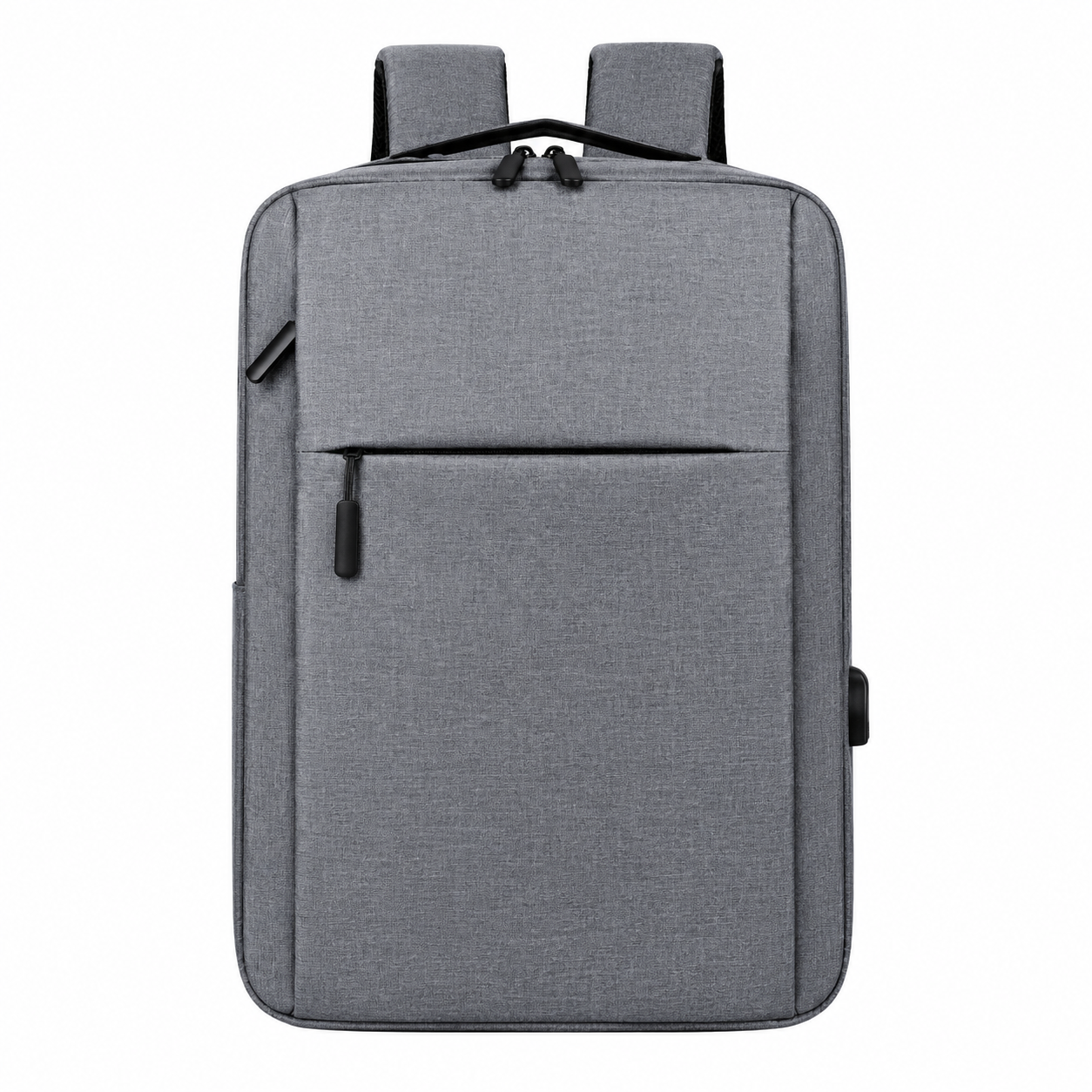 Water-Repellent Oxford Laptop Backpack with USB Charging Port