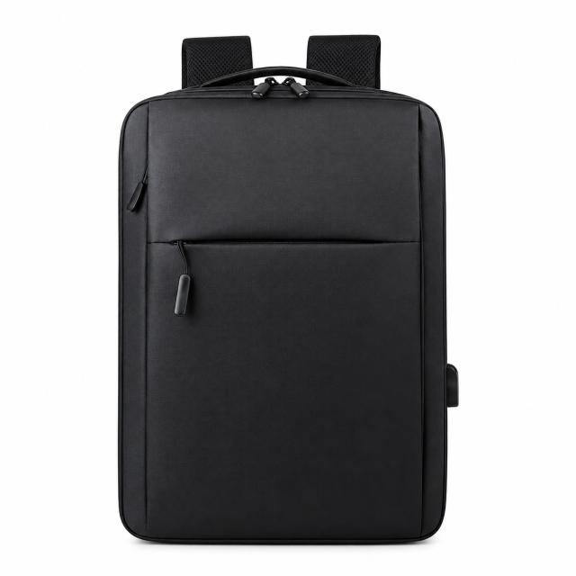 Water-Repellent Oxford Laptop Backpack with USB Charging Port