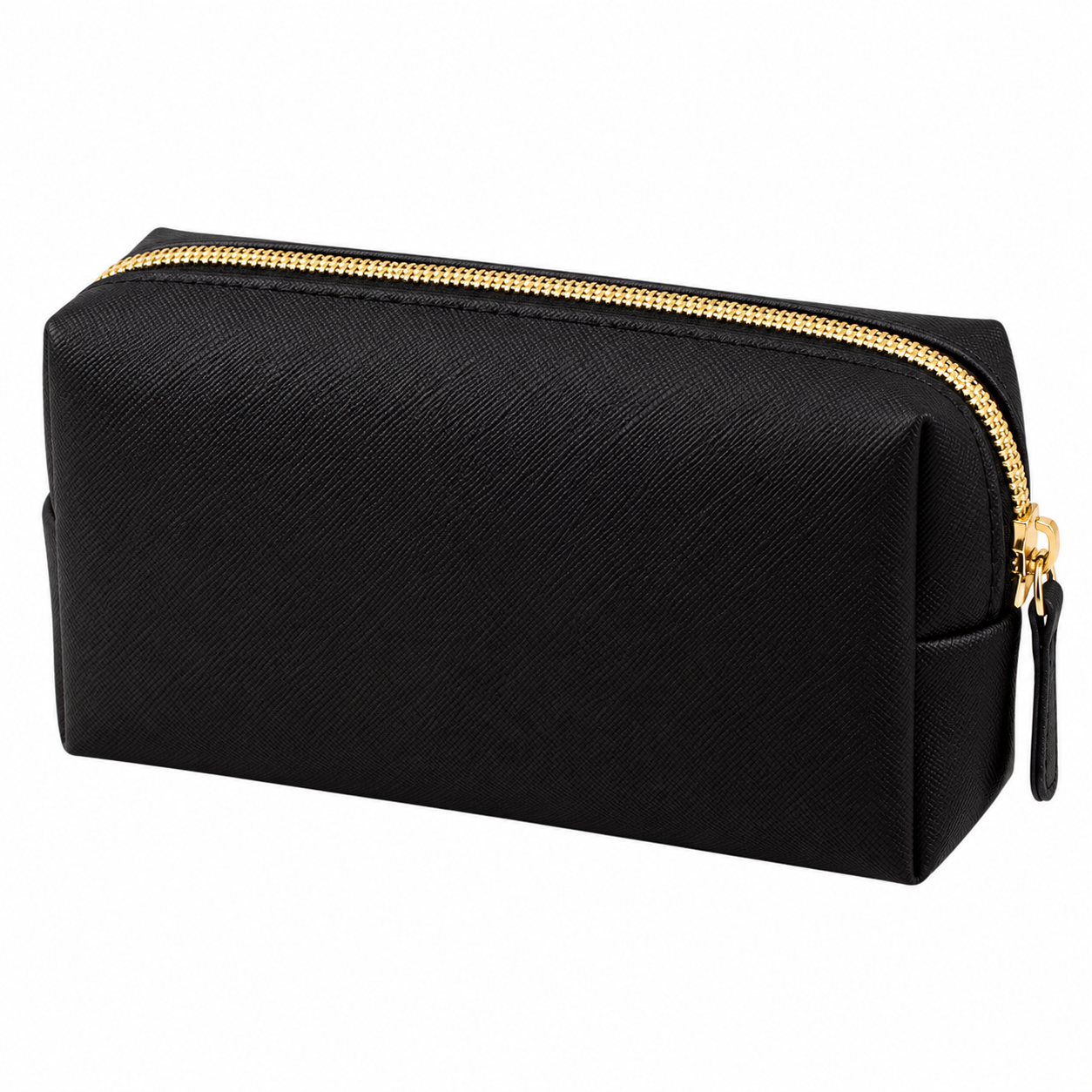 Water-Resistant Leather Cosmetic Travel Bag