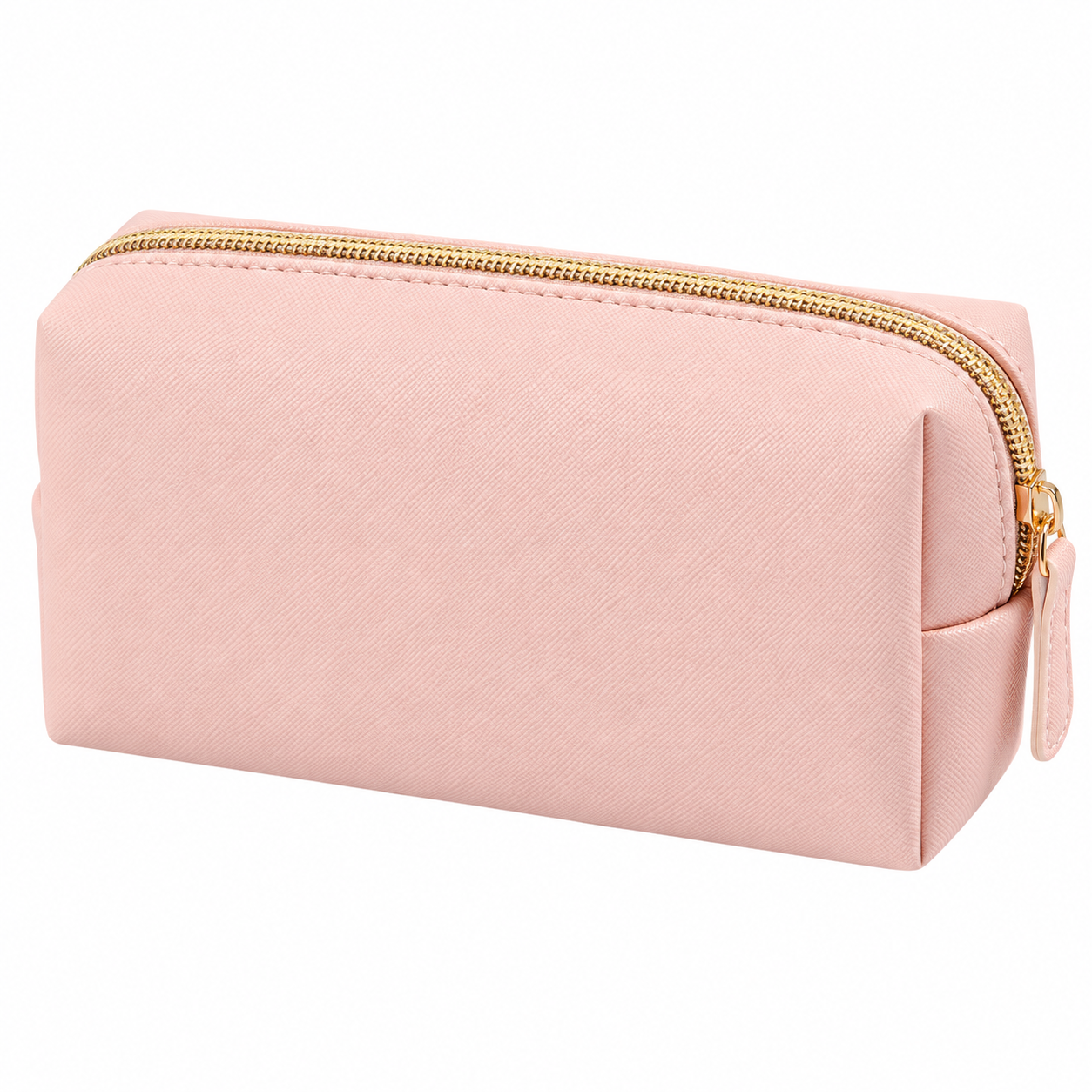 Water-Resistant Leather Cosmetic Travel Bag