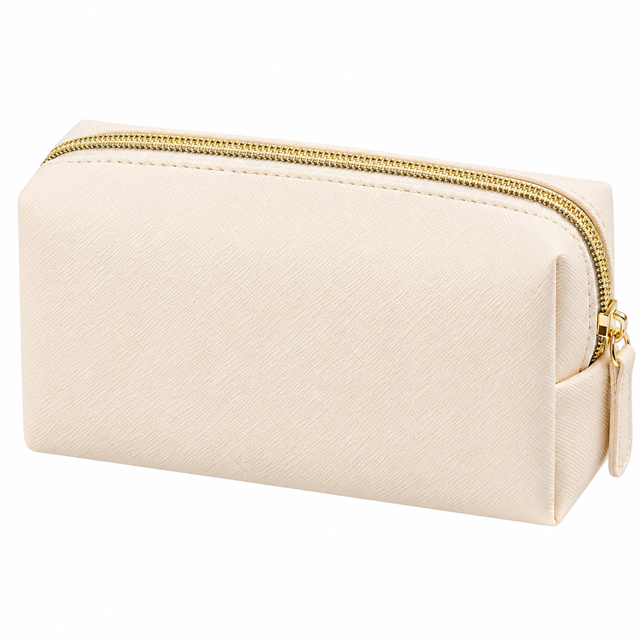 Water-Resistant Leather Cosmetic Travel Bag