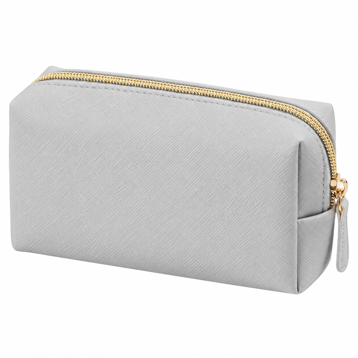 Water-Resistant Leather Cosmetic Travel Bag