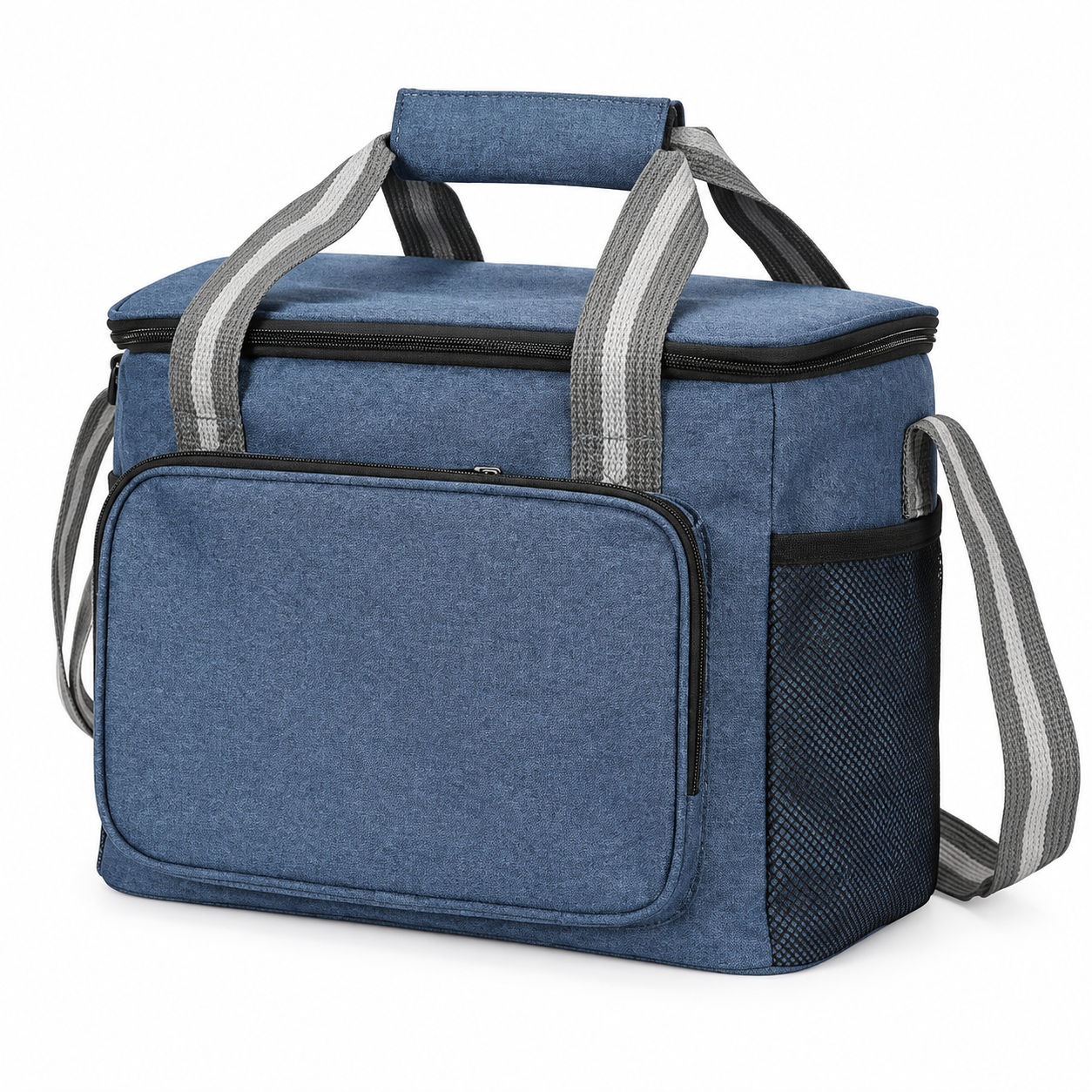 Water-Resistant Oxford Insulated Cooler Bag with Crossbody Strap