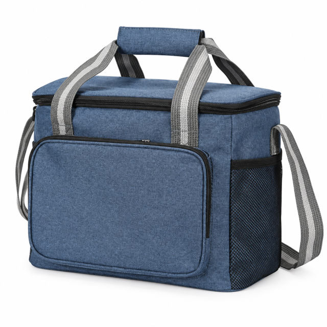 Water-Resistant Oxford Insulated Cooler Bag with Crossbody Strap