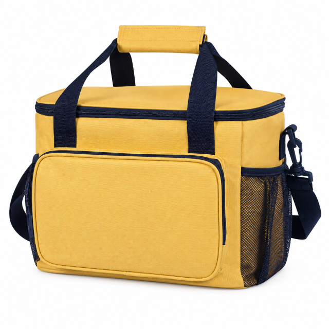 Water-Resistant Oxford Insulated Cooler Bag with Crossbody Strap