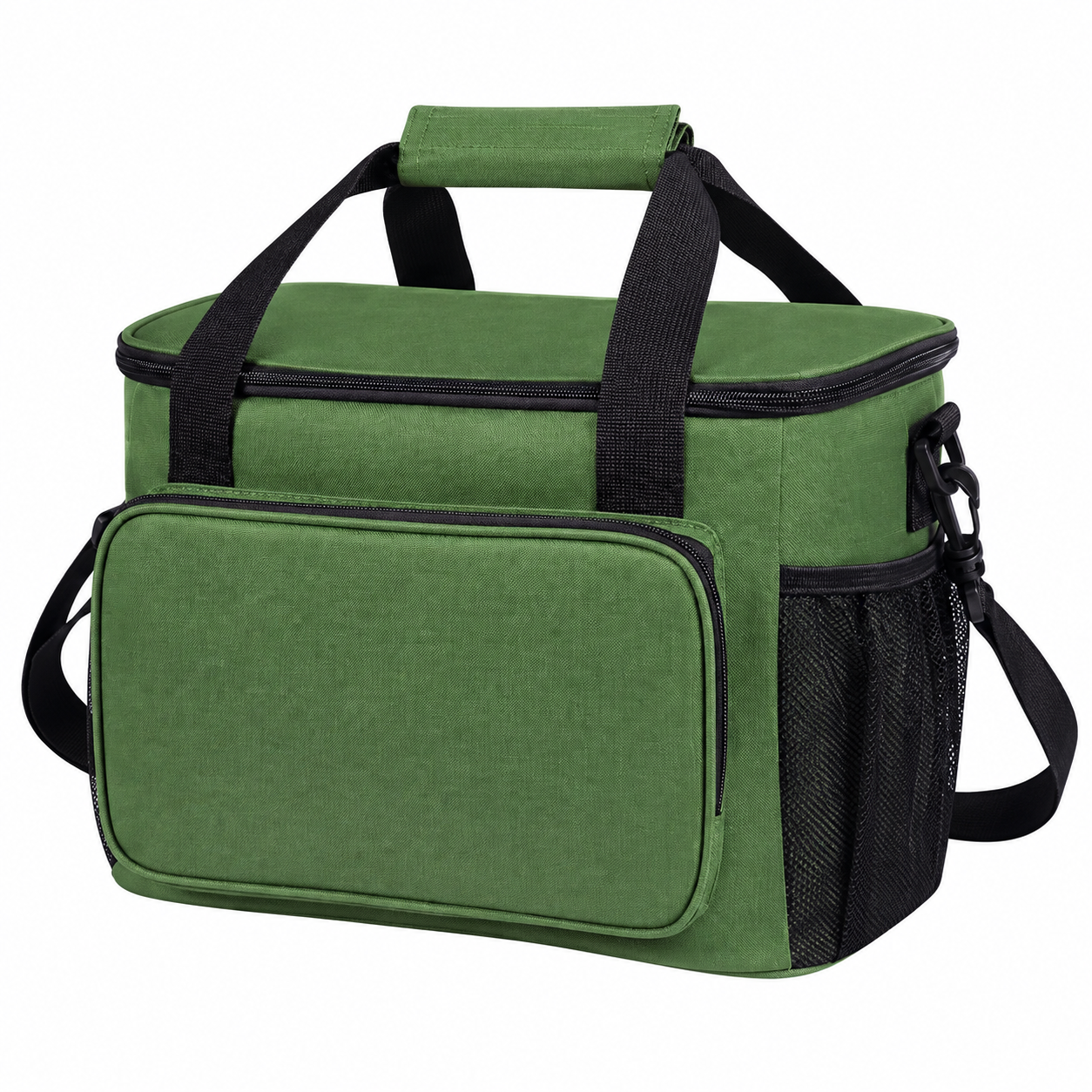 Water-Resistant Oxford Insulated Cooler Bag with Crossbody Strap