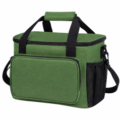 Water-Resistant Oxford Insulated Cooler Bag with Crossbody Strap