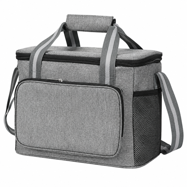 Water-Resistant Oxford Insulated Cooler Bag with Crossbody Strap