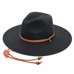 Wide-Brim Paper Straw Travel Sun Hat