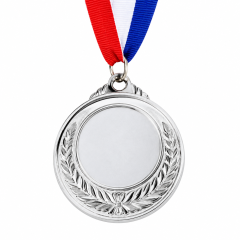 Zinc Alloy Competition Award Medal With Ribbon