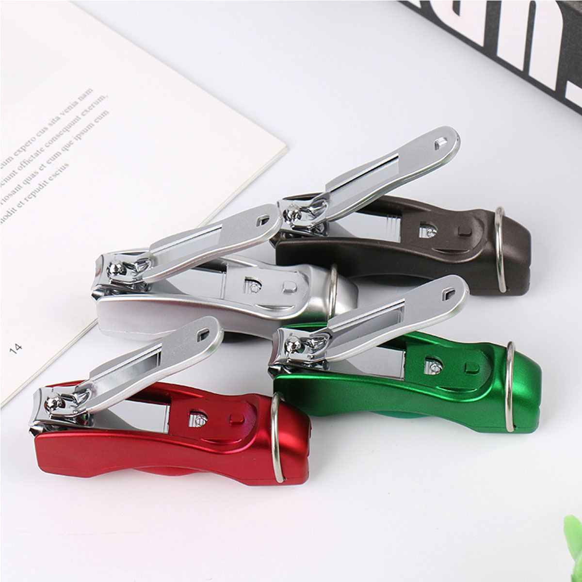 Folded Pen With Nail Clipper