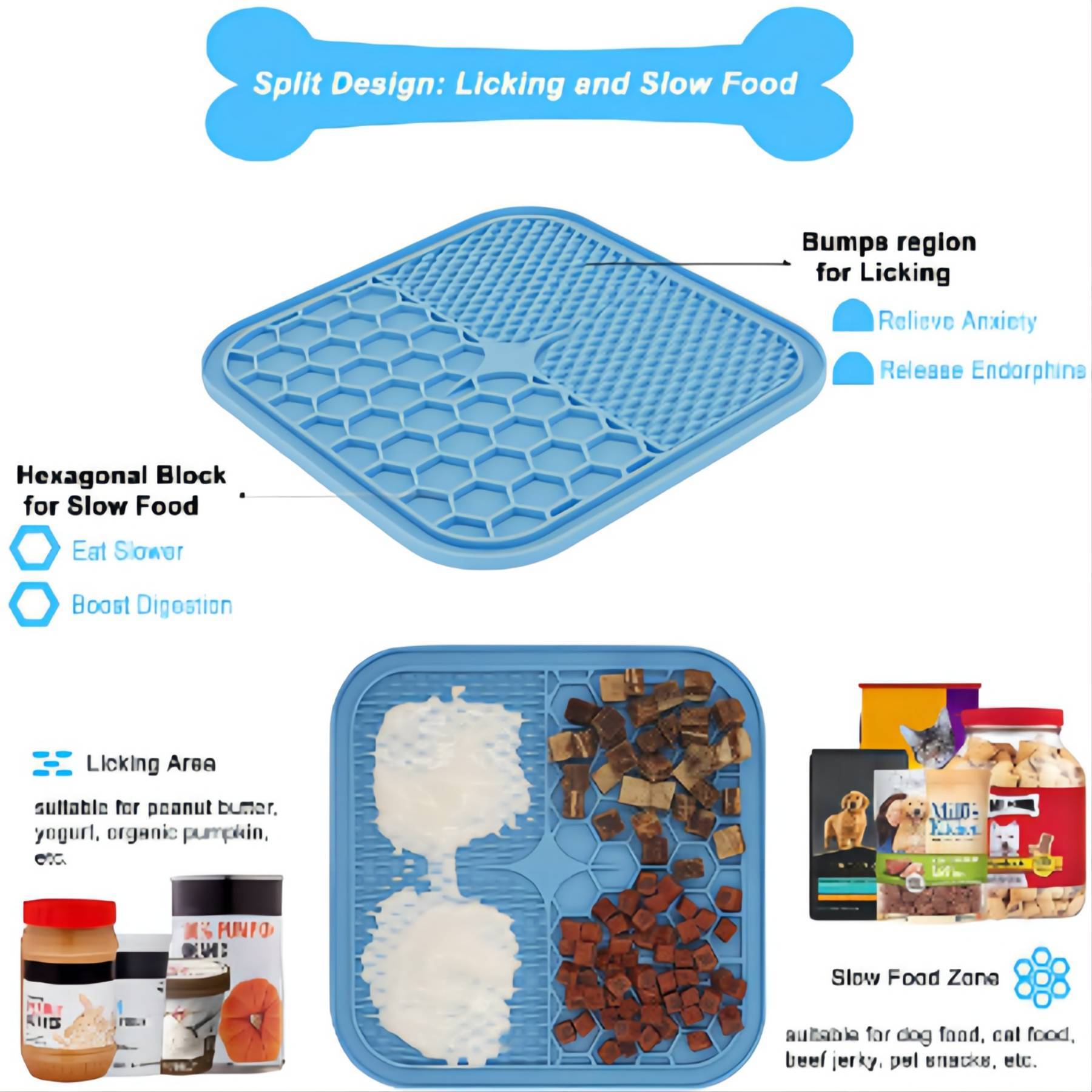 Pet licking mat
