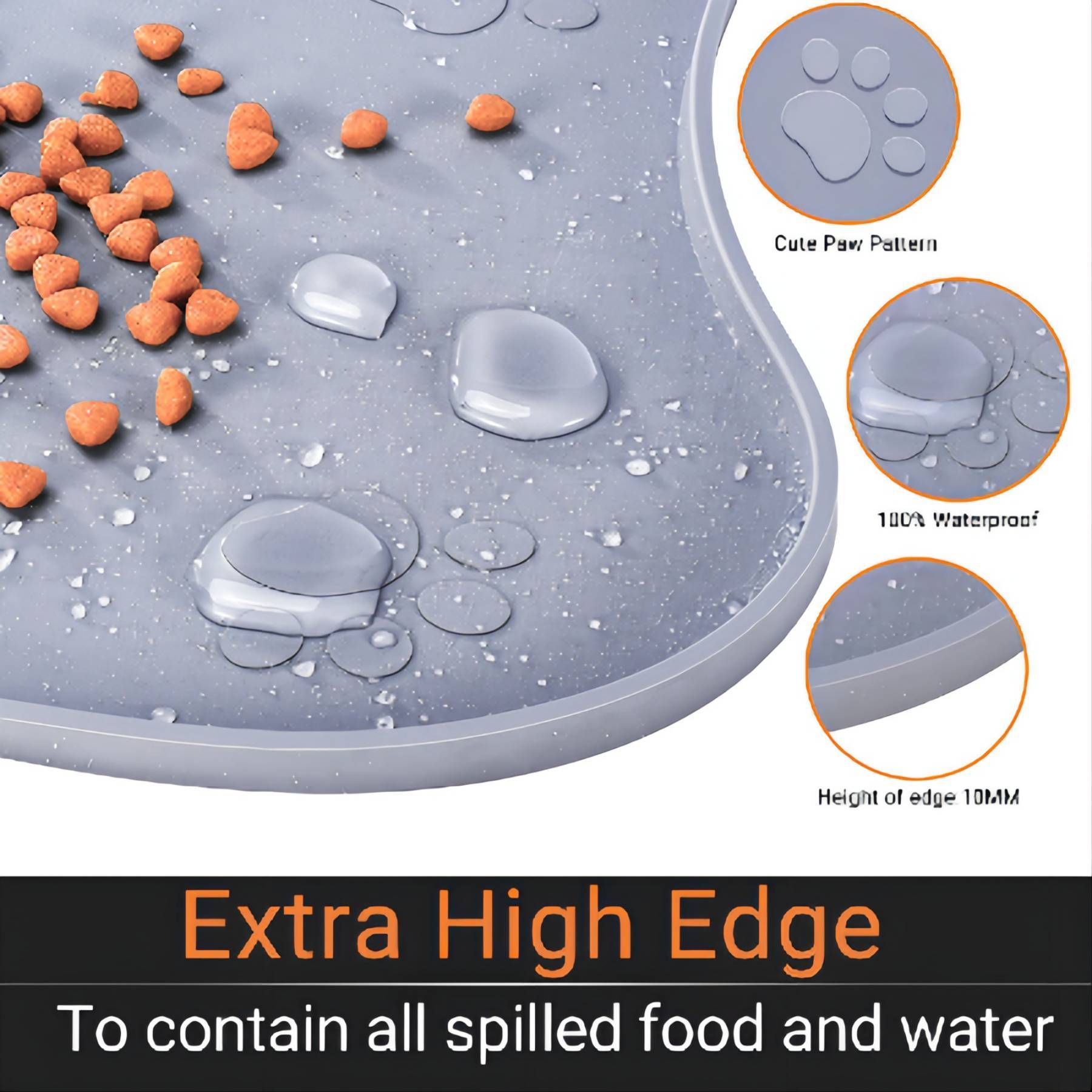 Silicone mats for pet products